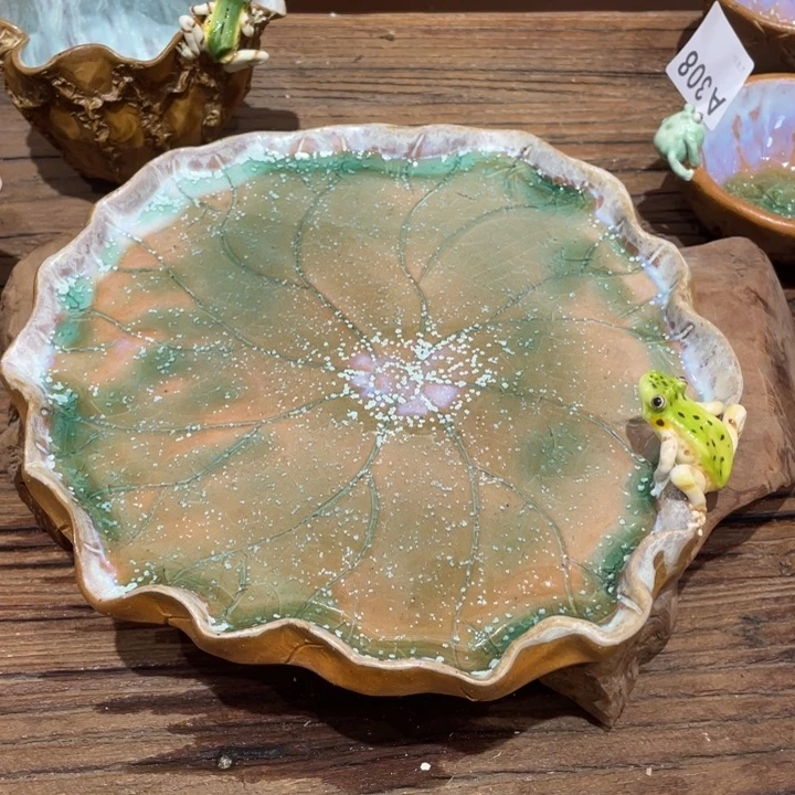 手工制作陶瓷茶具仿生茶杯