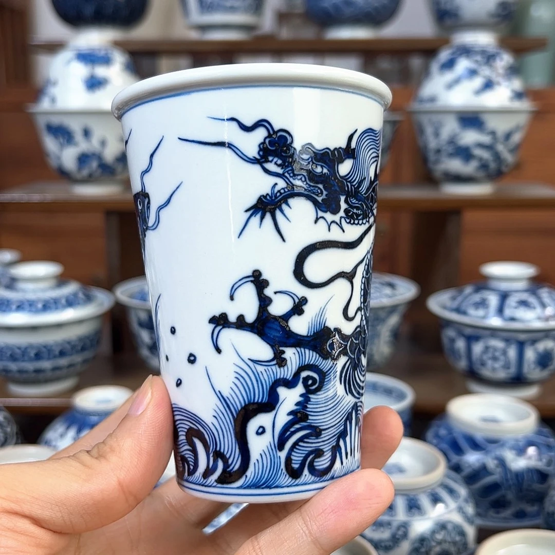 元青花鱼化龙可乐杯