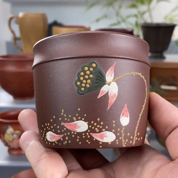 紫砂茶杯宜兴紫砂主人杯