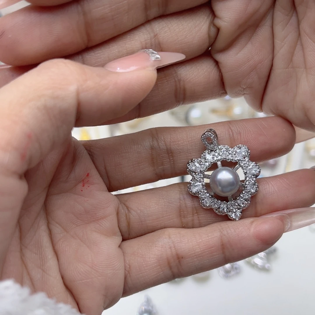 大***琪淡水珍珠戒指合金