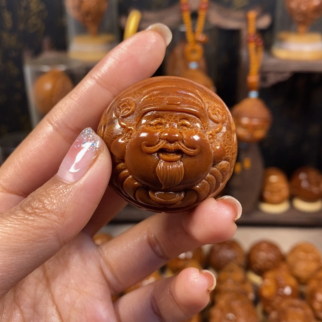 橄榄核吊坠秋**美横财单颗大00678