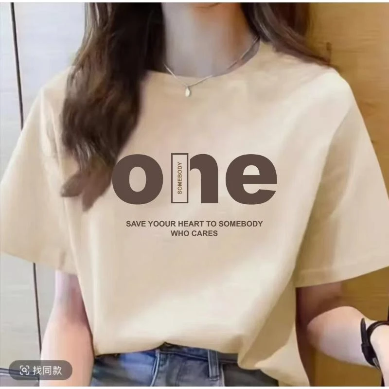 【宠粉福利】LY1上新女款时尚休闲百搭夏季潮流春夏t恤圆领显瘦短