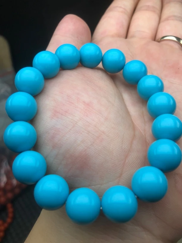 276高瓷蓝12mm手串