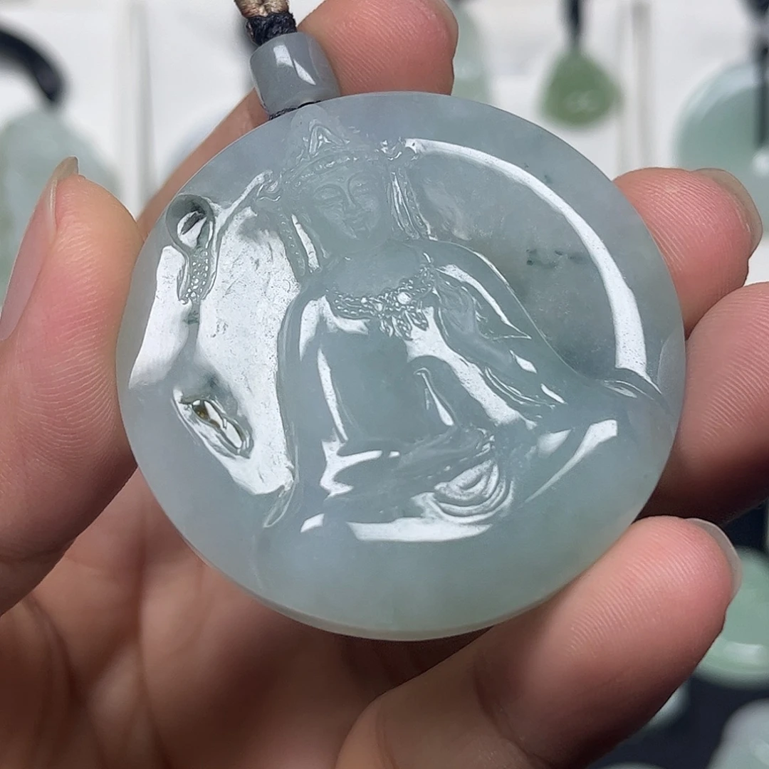 颈饰未镶嵌翡翠缅甸翡翠