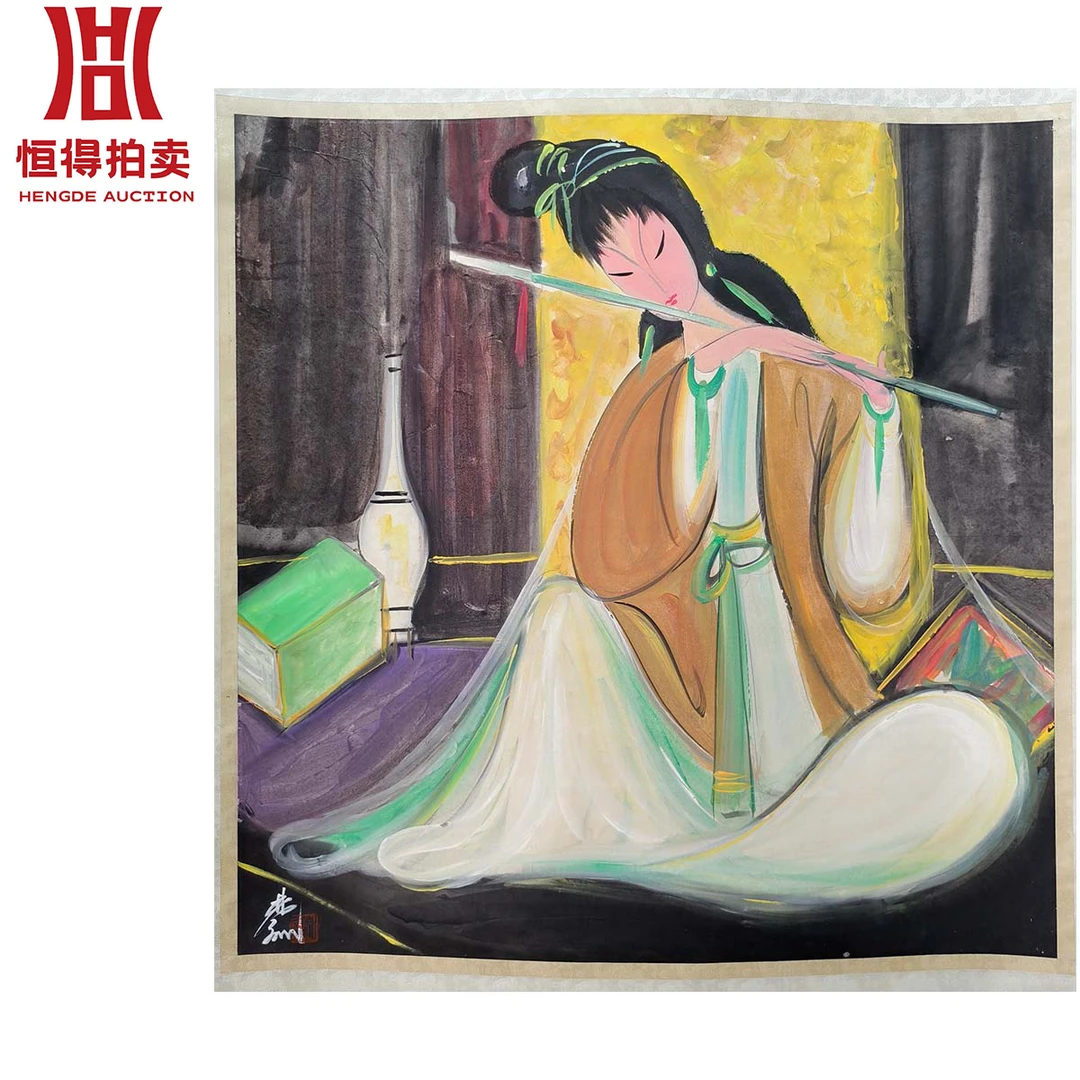 1-3-6 0012lfm绘画立轴人物68x67(1)