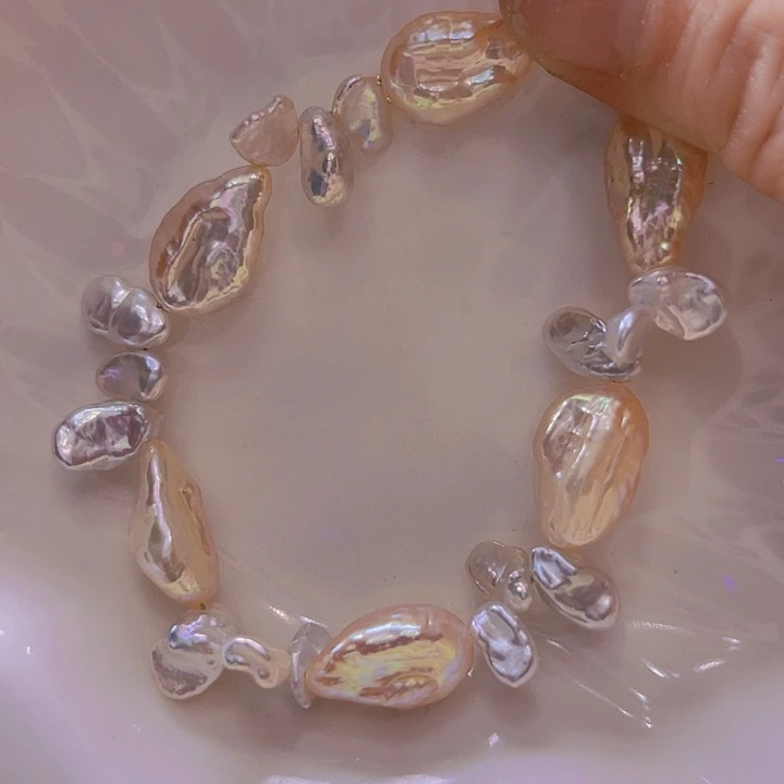 淡水珍珠手绳合金