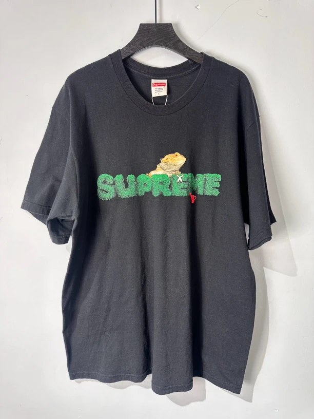 90新 Supreme week蜥蜴图案短袖 L码