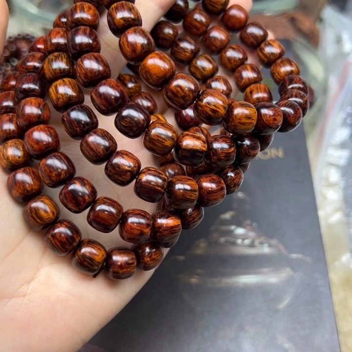 花梨木类海南红降9*10黑金满油单圈微瑕