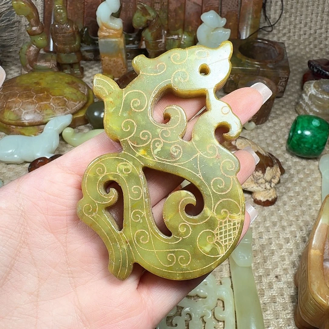 白玉菩提吊坠挂件