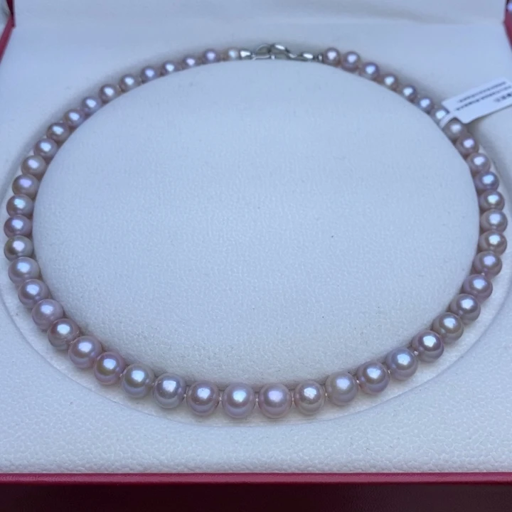 淡水珍珠颈饰未镶嵌8-8.5mm无核