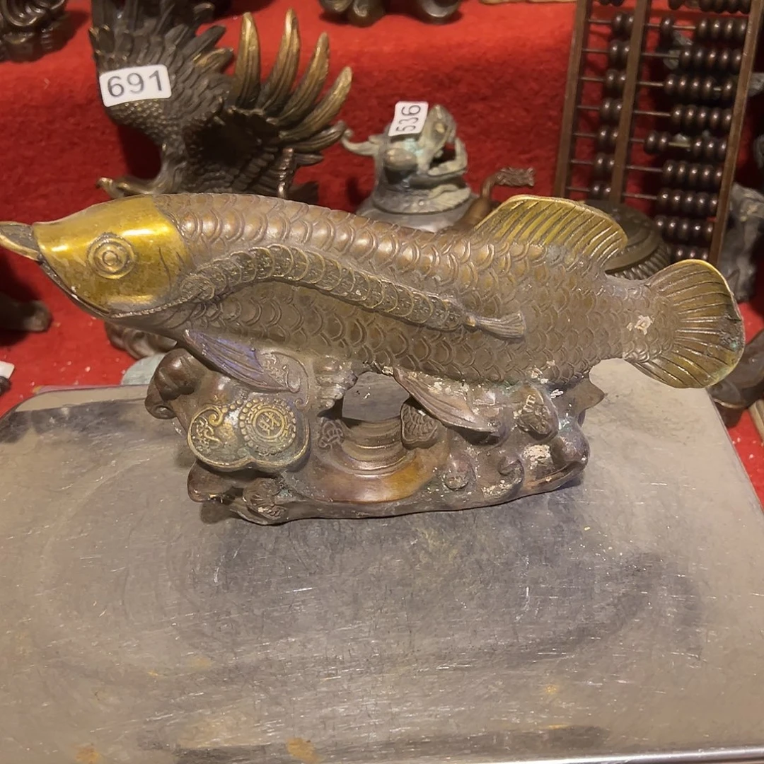 黄铜摆件，文房摆件