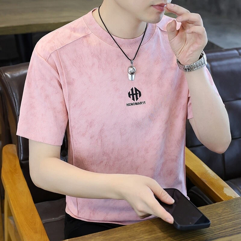 夏季2025新款男士短袖t恤爆款美式休闲百搭半袖网红同款男士体恤