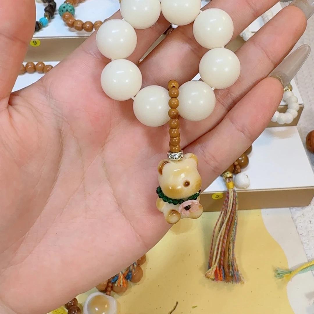 星月菩提手串菩提手捻小熊