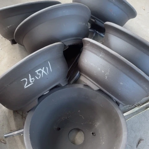 紫砂花盆100-7。26.5-11