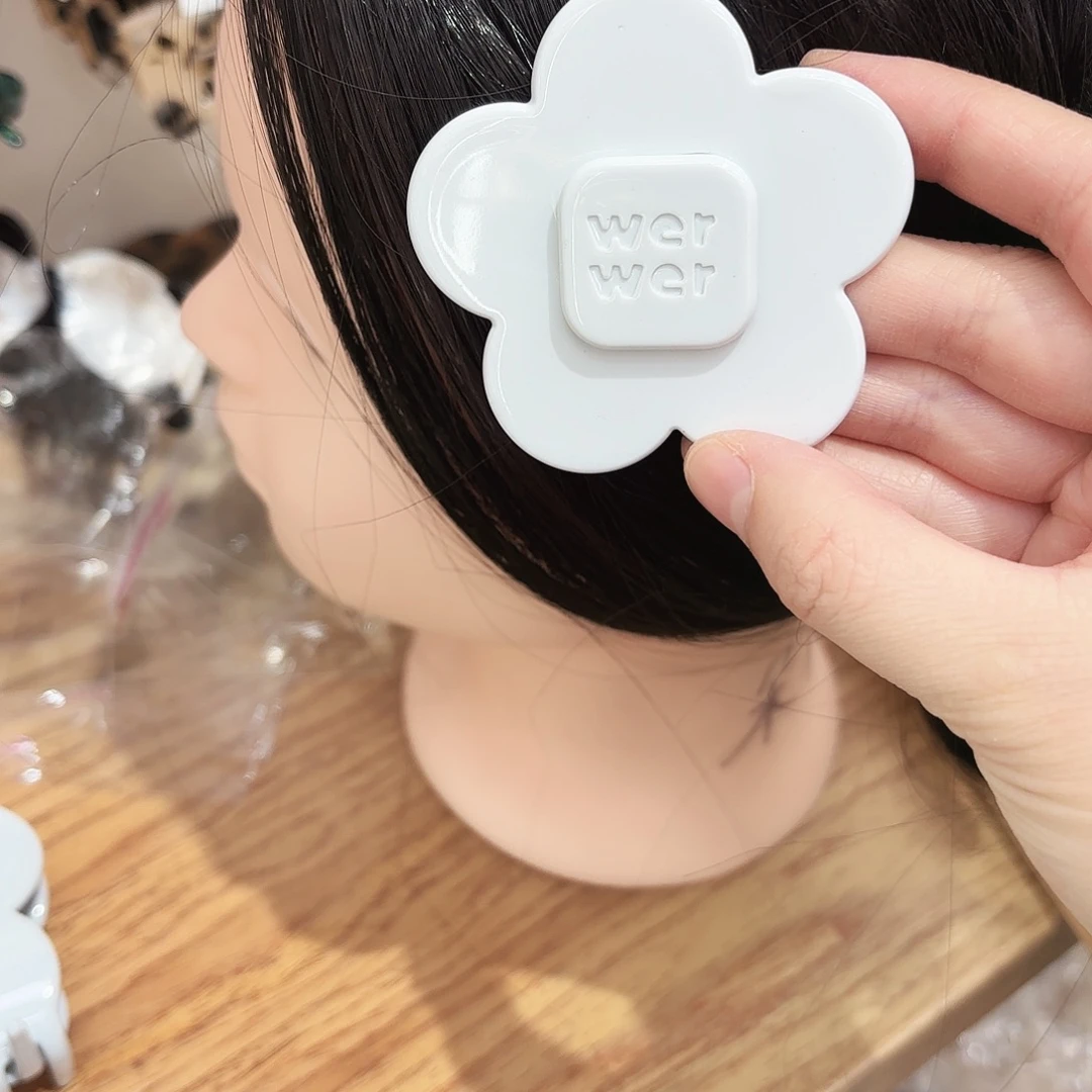 皮质铁合金大号蓝色花朵