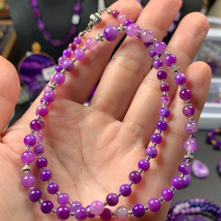 苏纪石（舒俱来）18K金镶嵌项链