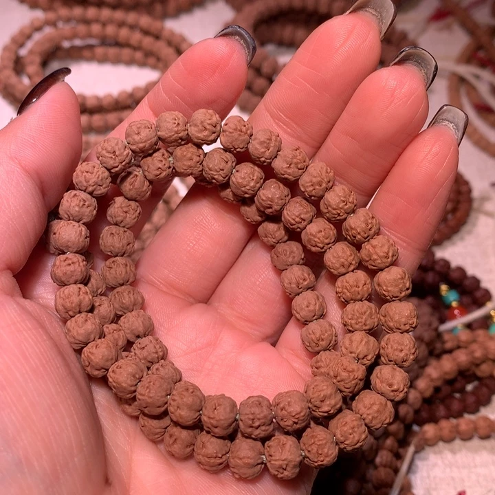 眉***画金刚菩提手串7.5+双圈手持