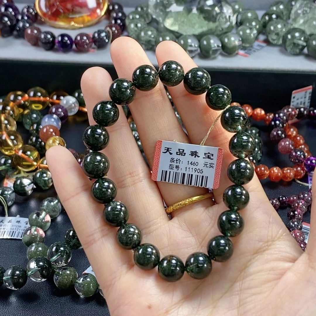 水晶未镶嵌手链绿幽灵111905