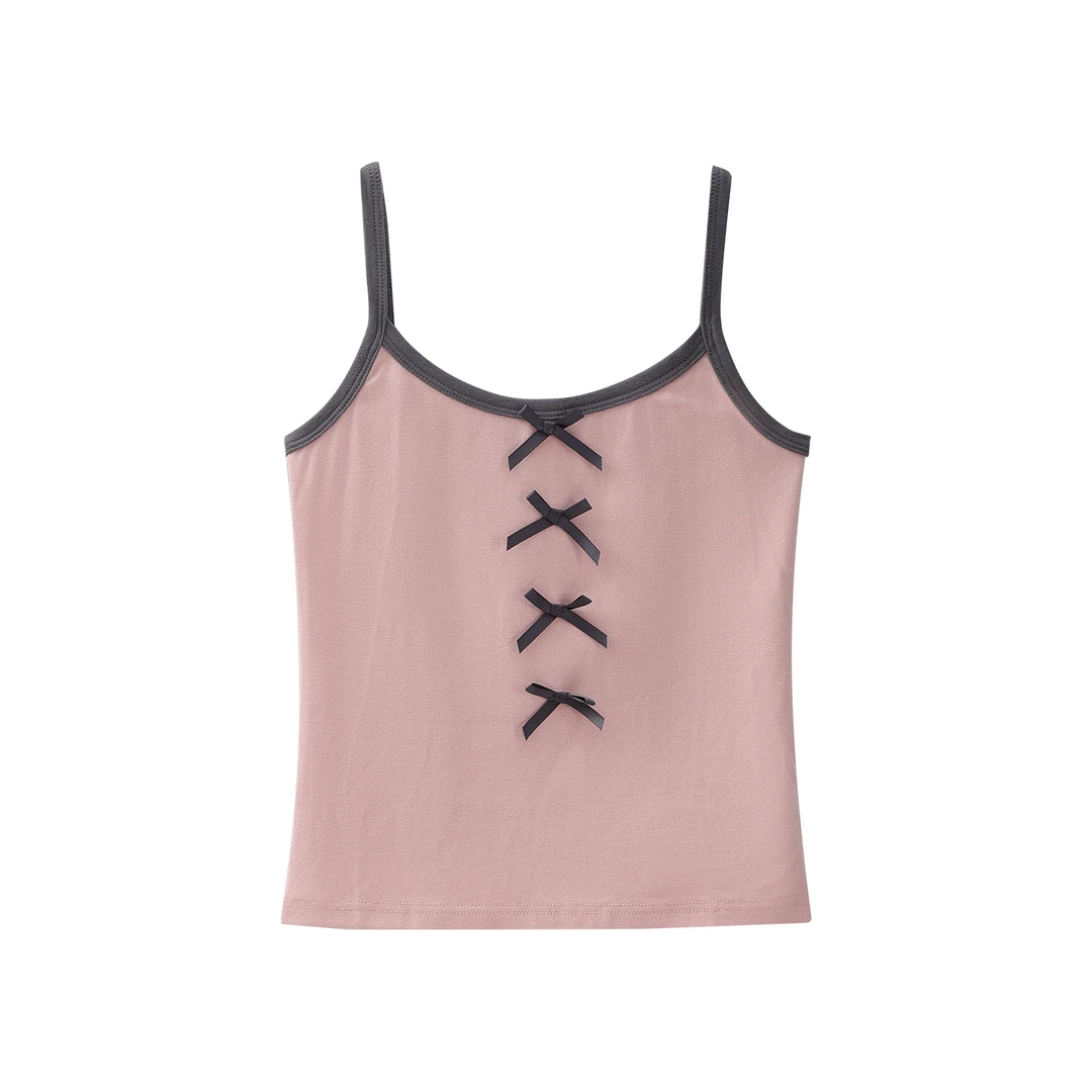 WEEKEND HUB蝴蝶结撞色吊带24202D0427