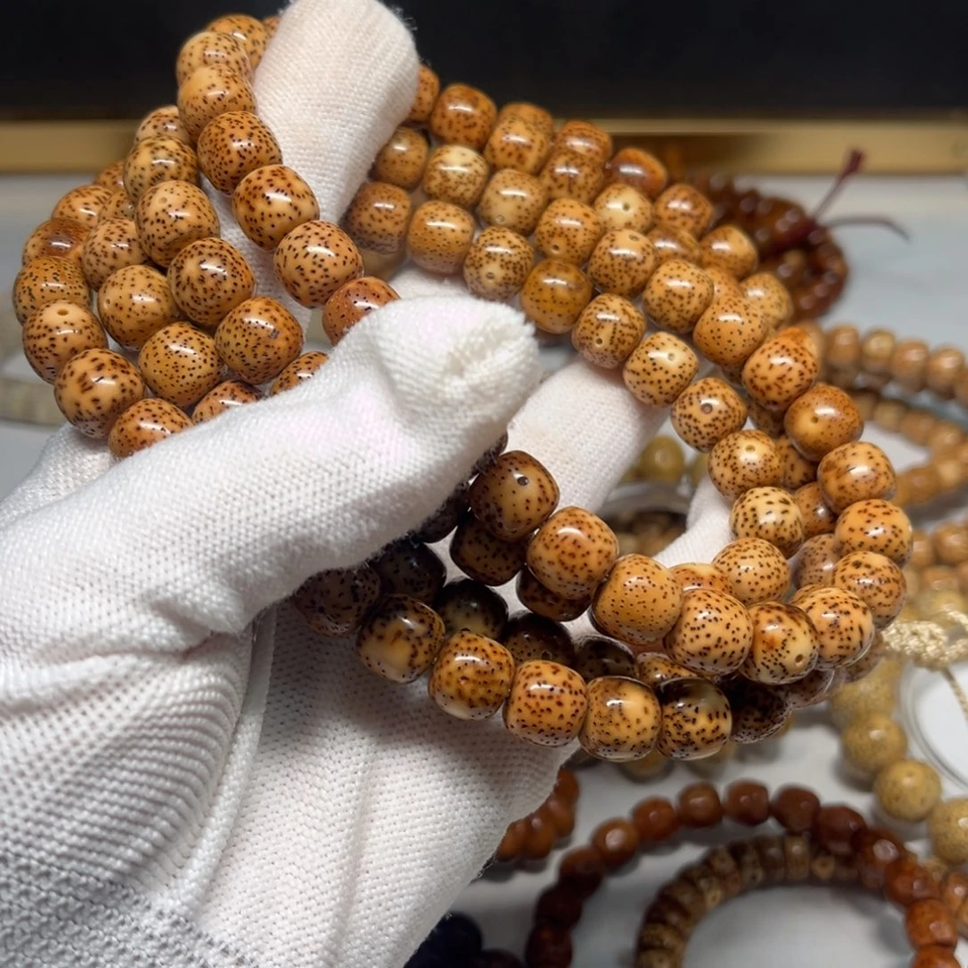 相****星月菩提吊坠1110金花虎皮老型陈籽