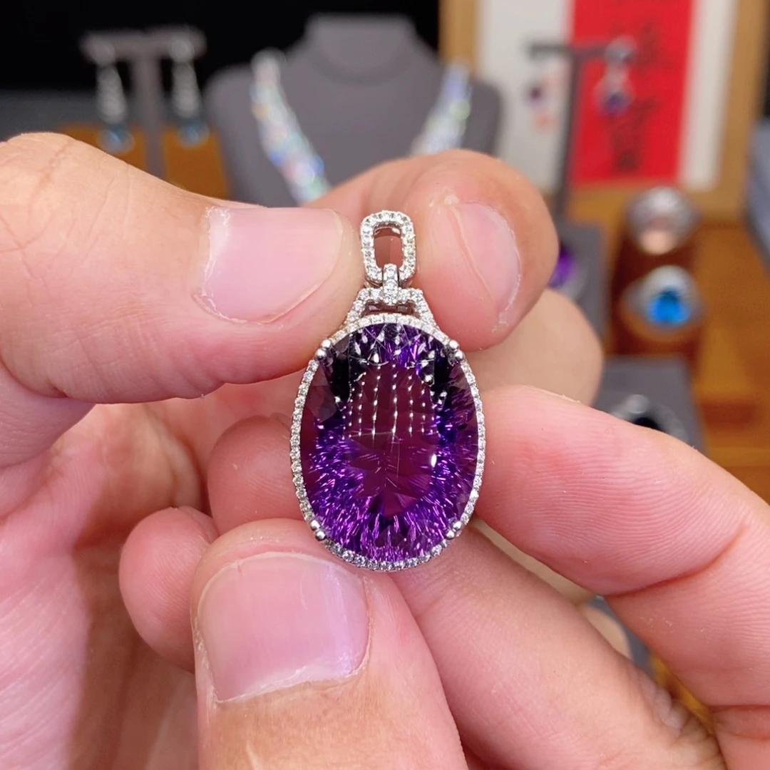 颈饰银S925镶嵌水晶