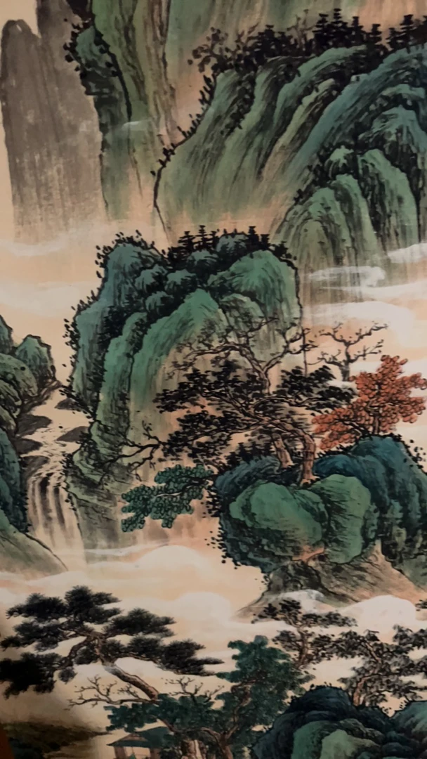 紫光意境幽然装饰画 手工装裱 复刻古画