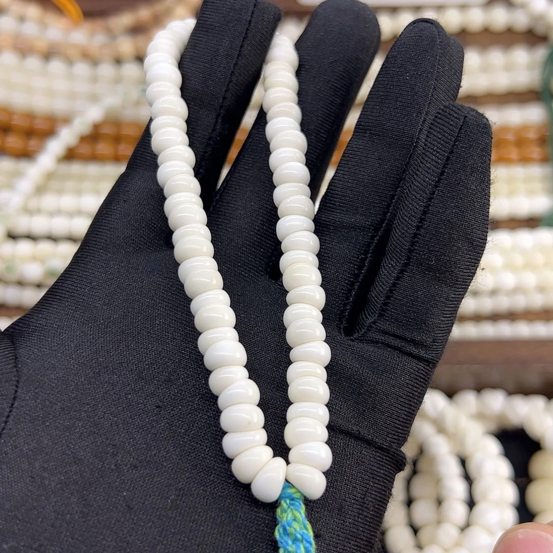 菩提根/象牙果手串白玉菩提蒜瓣手持8
