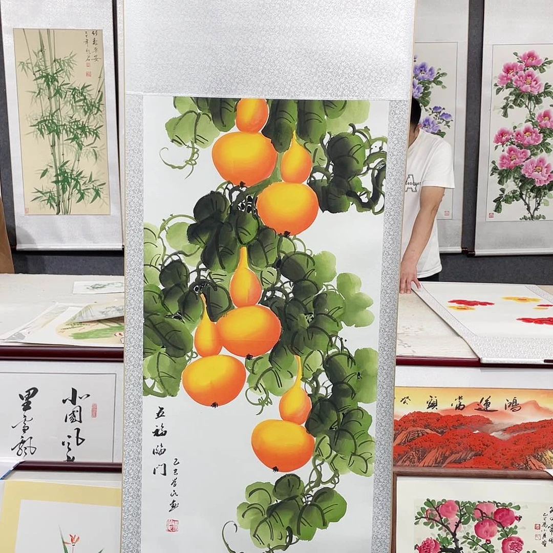 国画微瑕品勿拍微瑕