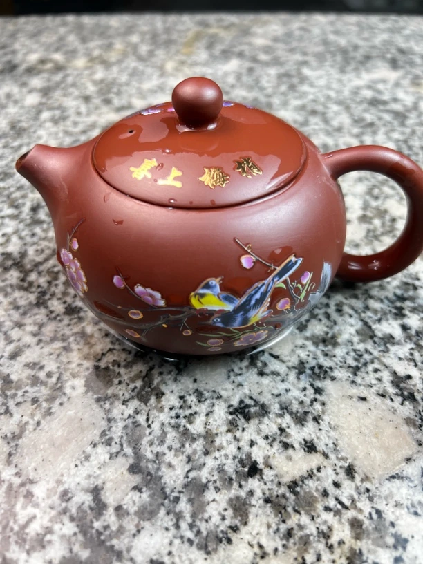 【闪购商品】朱泥大红袍喜上眉梢西施壶X
