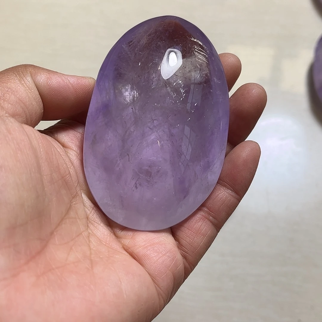 天然水晶手把件未镶嵌紫晶s****.