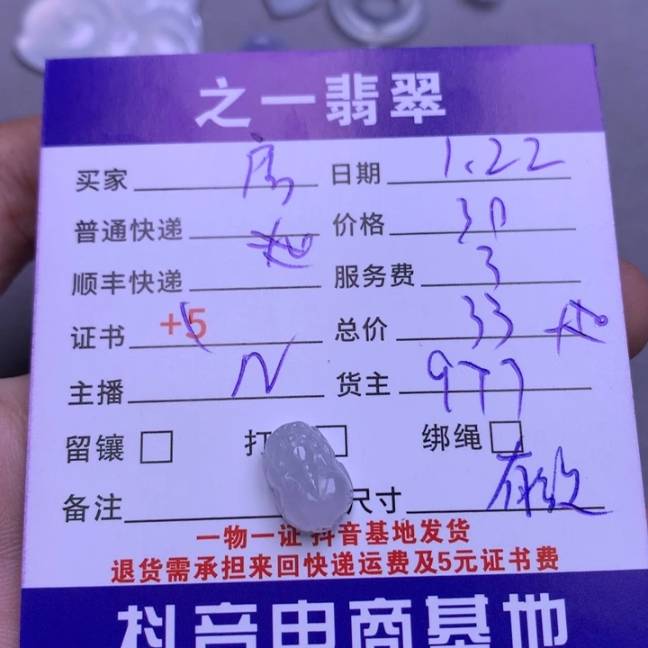 翡翠颈饰未镶嵌房****林