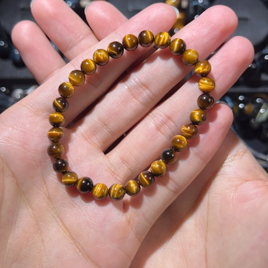 木变石手链未镶嵌悲****菜黄虎6咪