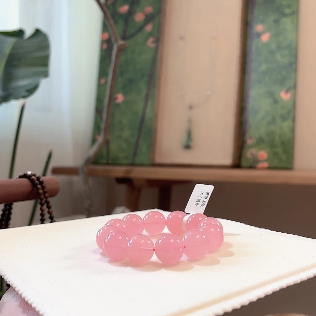 ****~水晶手链未镶嵌粉水晶