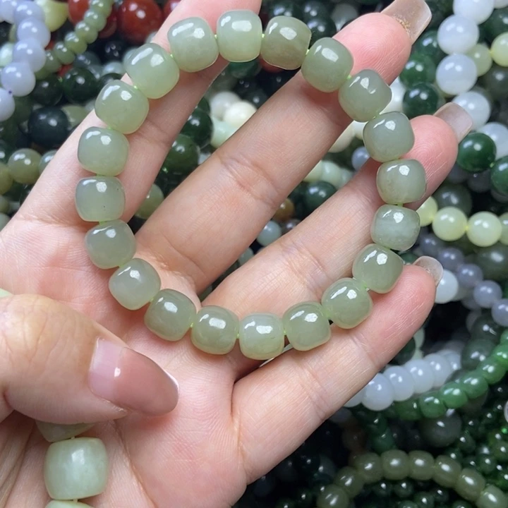 和田玉未镶嵌手链卡10