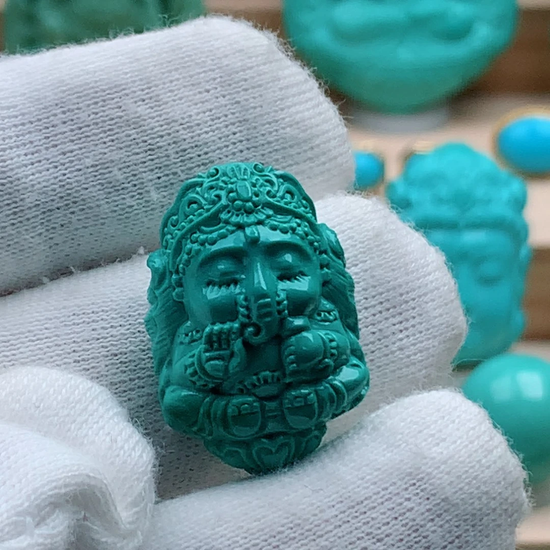 绿松石未镶嵌象神