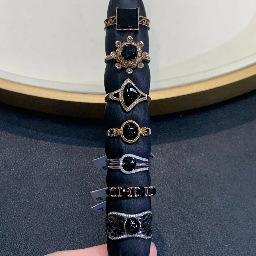 墨翠戒指1件-18K金-多样性发货只发一件-S13-BK|CXQ21