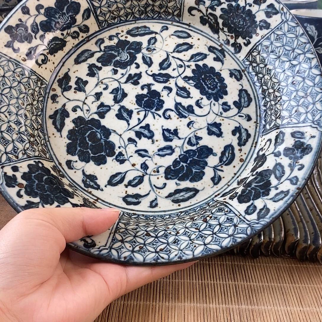 手工手绘青花高温陶瓷