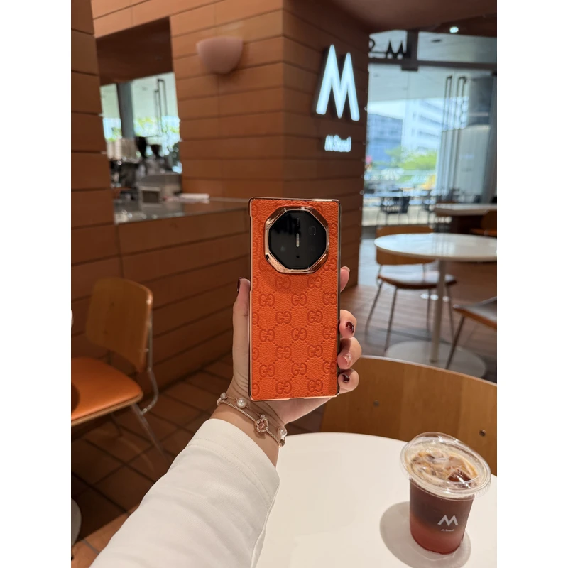 适用于华为MateXT/XTs三折叠电镀字母印花折叠手机壳 电镀单后壳