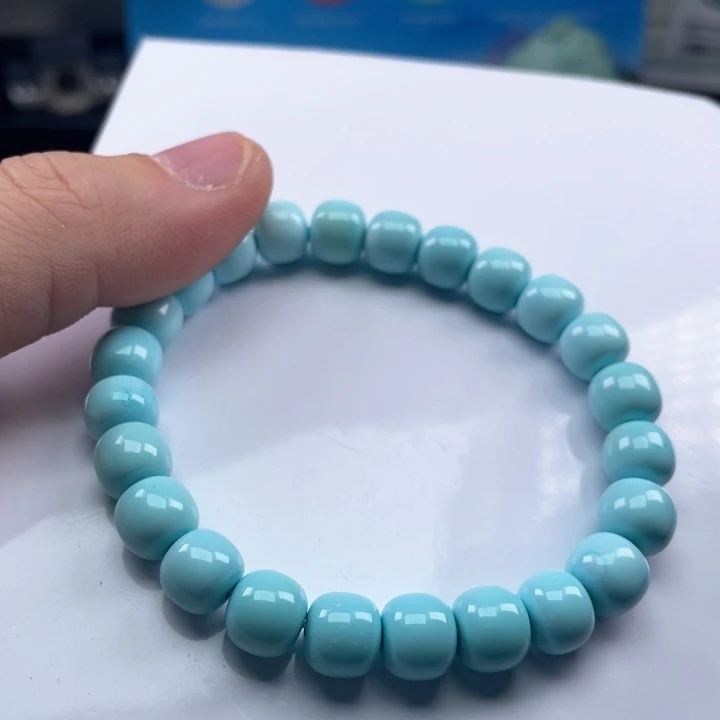 绿松石颈饰银S925镶嵌