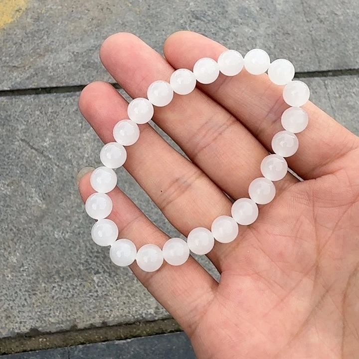 手链未镶嵌和田玉（白玉）