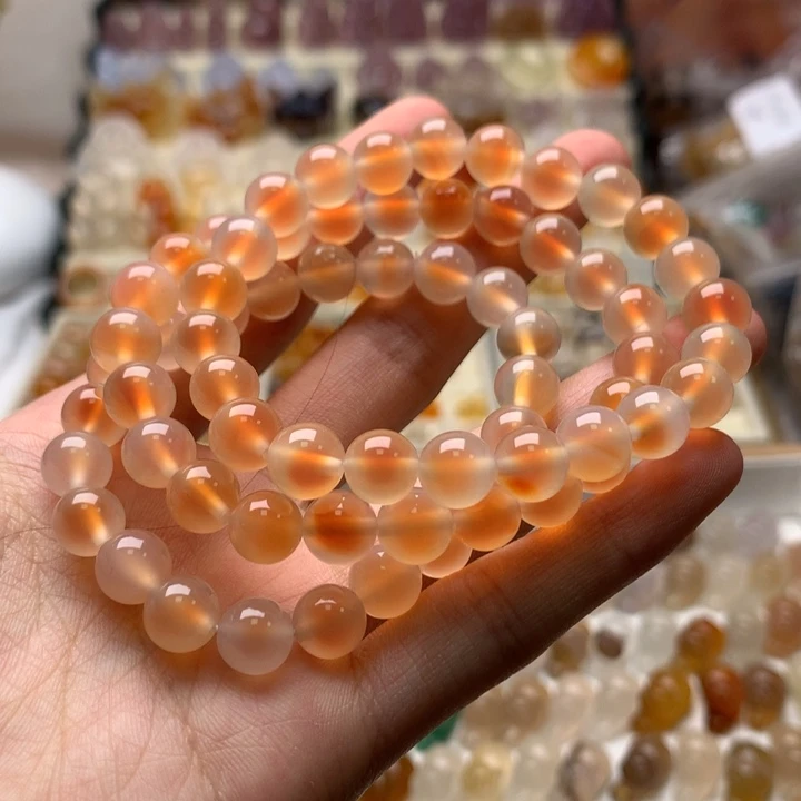 玛瑙/玉髓未镶嵌玛瑙溏心手串