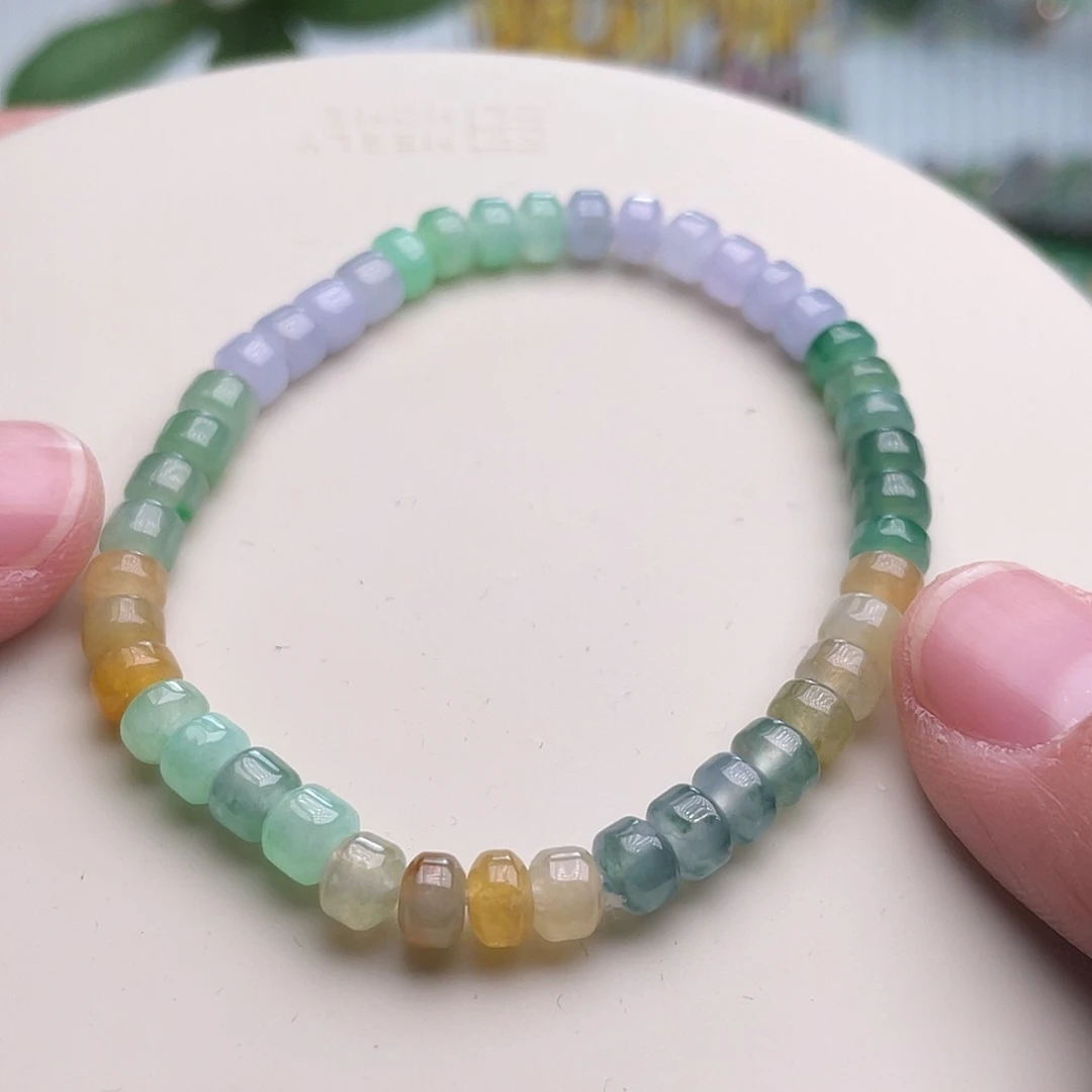 翡翠手串未镶嵌卡5