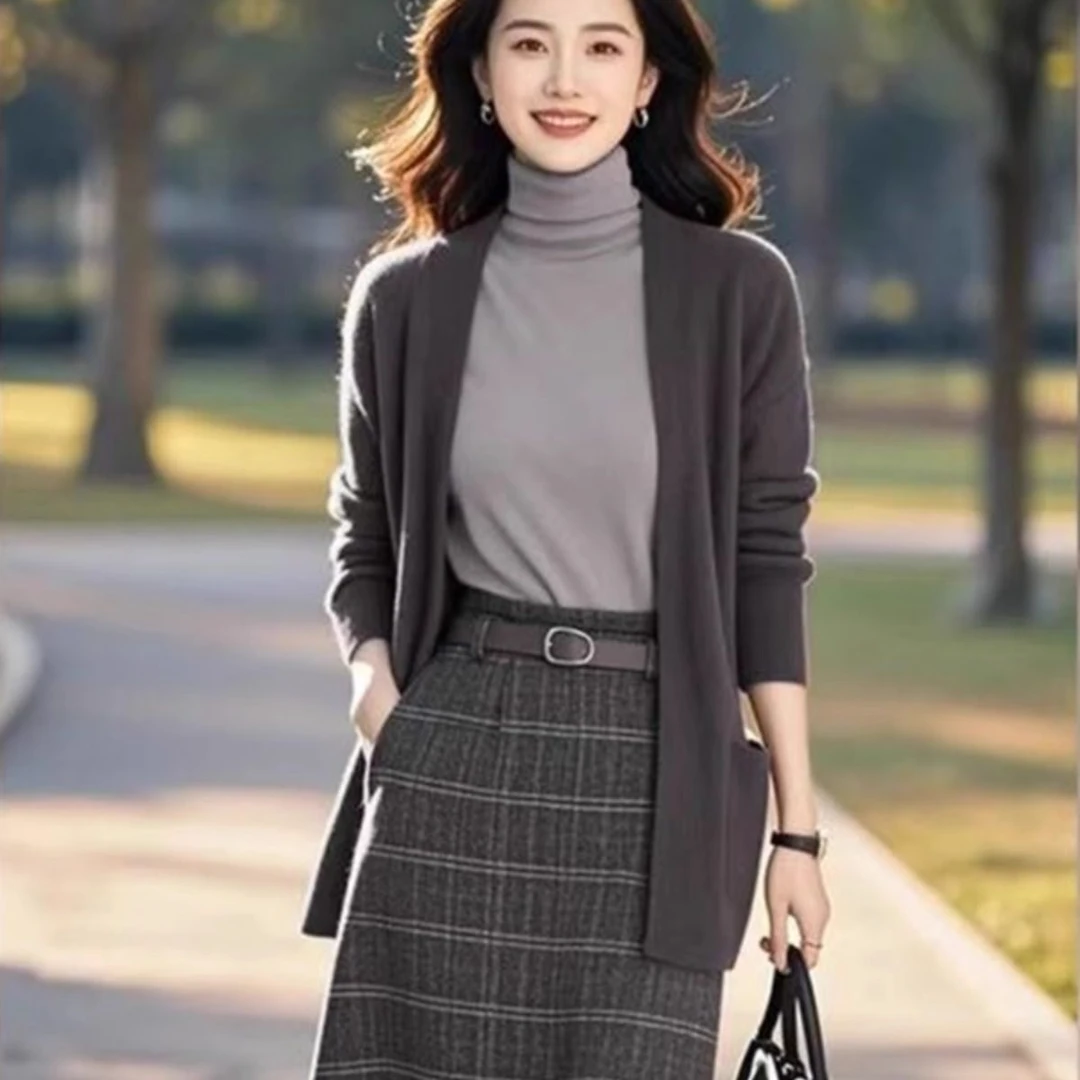 针织毛衣开衫2025新款女装秋季感别致超好看上衣