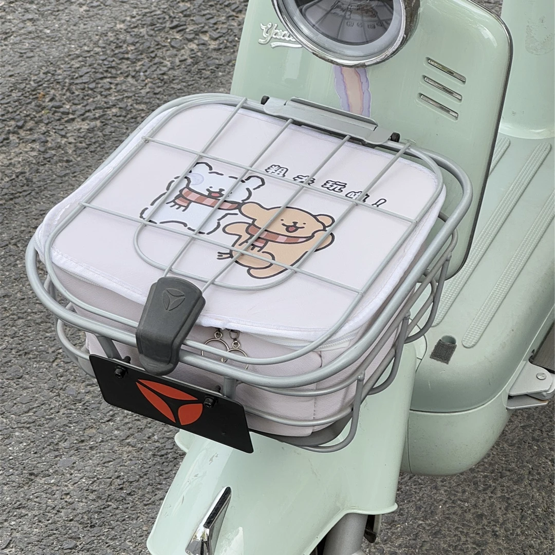 雅迪摩登车筐内胆包专用防水c12/c15/莱茵通用电瓶车装饰小物件