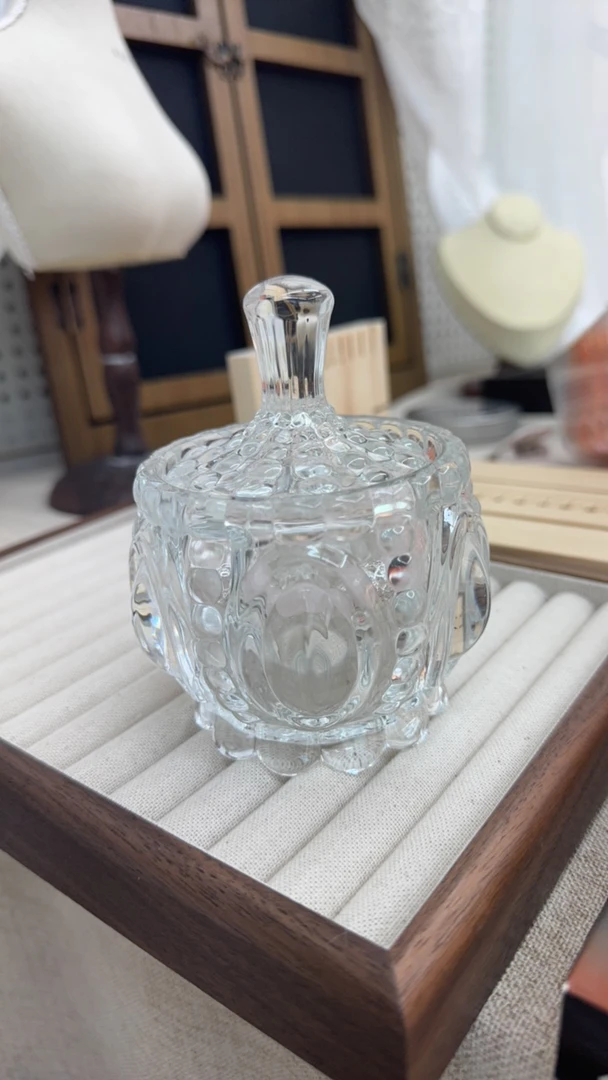 绝美玻璃瓶水晶收纳瓶