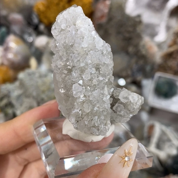 石材大白胖胖内蒙白柱子花