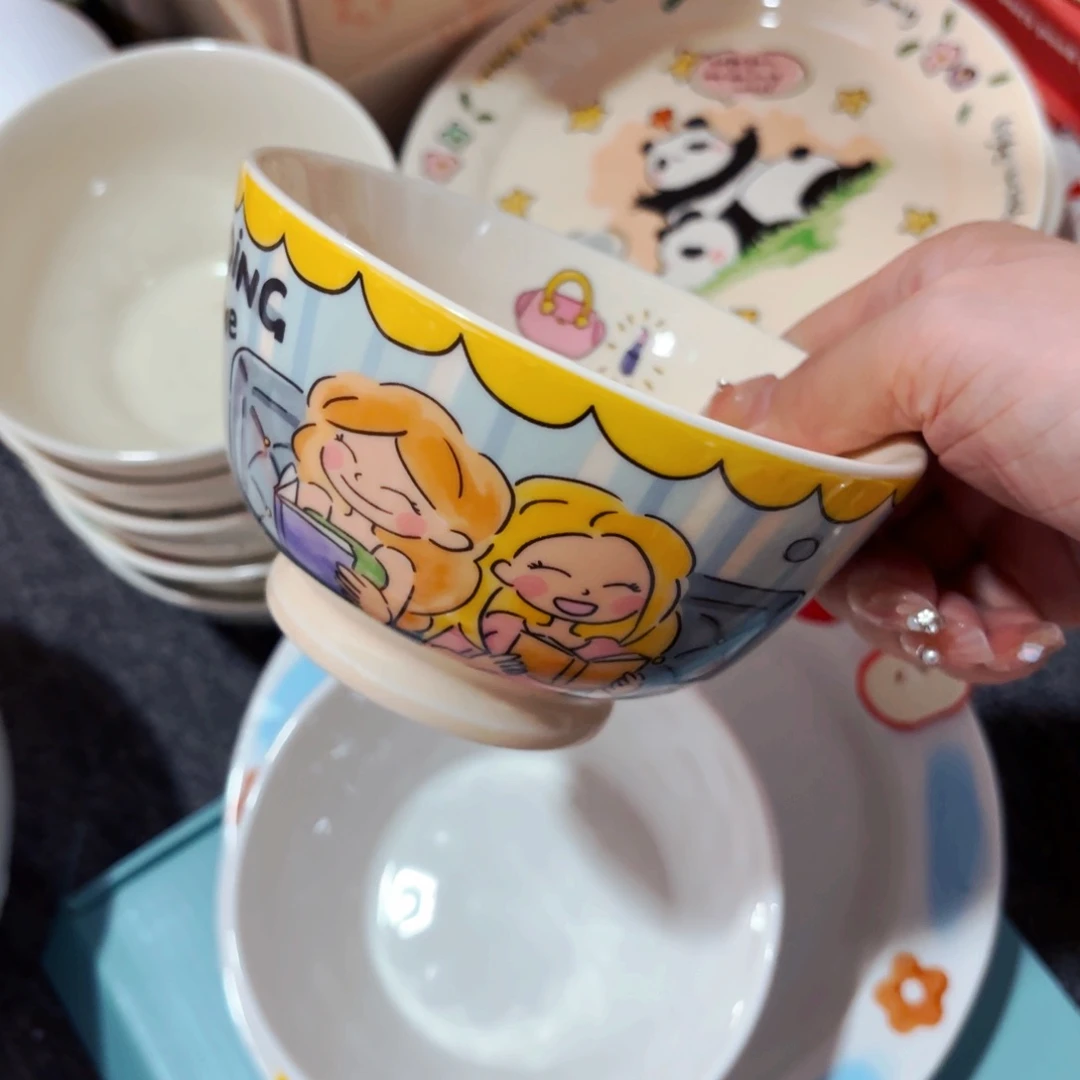 陶瓷荷兰太太五寸米饭碗全品