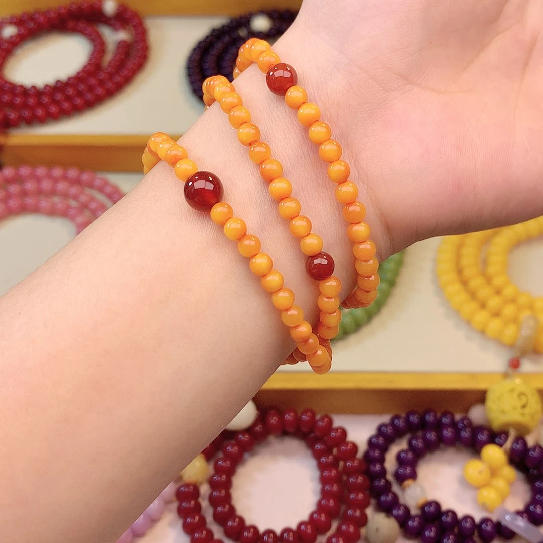 白玉菩提手串大橘大利