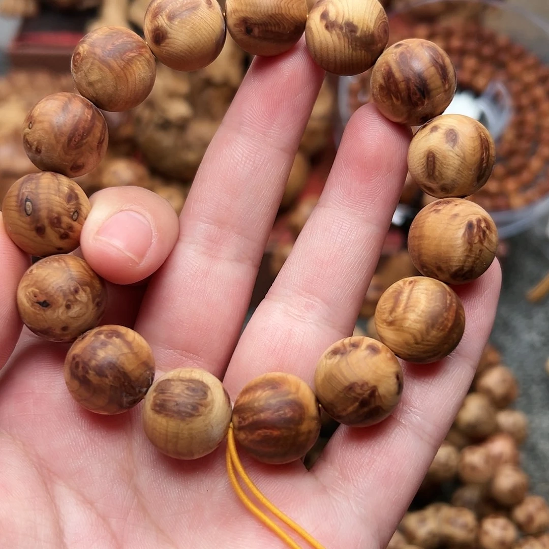 柏木（崖柏）手串/手链1.5火焰纹