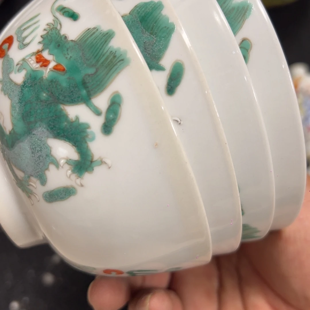 巴***尔瓷片瓷器啊摆件、茶室雅器